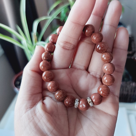 Goldstone handmade bracelet - Picture 2 of 5